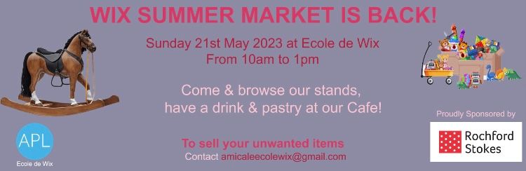 Wix Summer Market le 21 May!