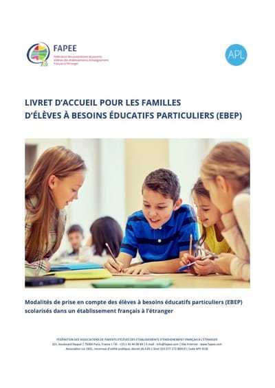 Livret d'accueil pour les familles d'Élèves à Besoins Éducatifs Particuliers (EBEP)