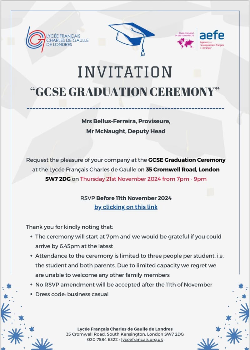 GCSE GRADUATION CEREMONY