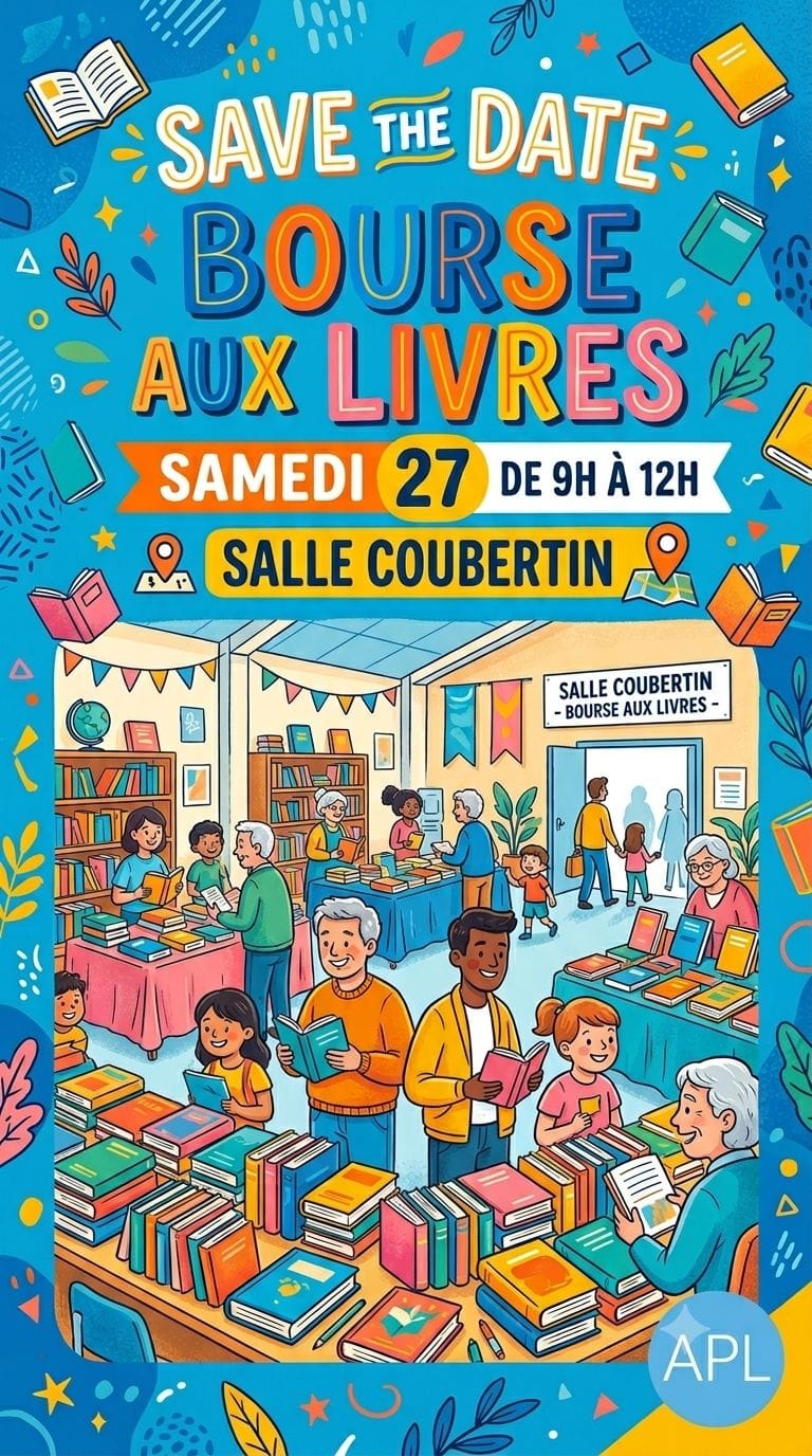 BOURSE AUX LIVRES, SAVE THE DATE !