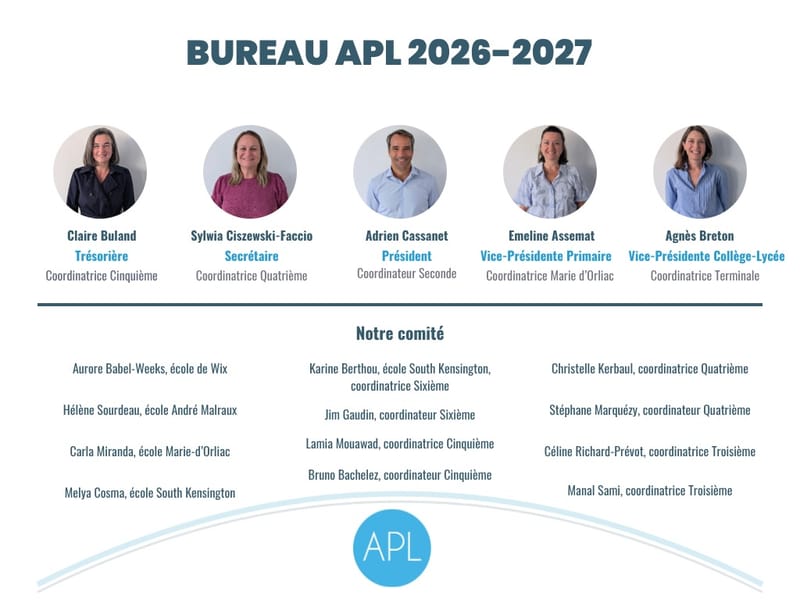 Mot du Président de l’APL & lancement de la campagne 2026-2027