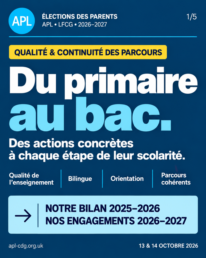 Élections 2026-2027 : du primaire au bac, l’APL agit à chaque étape